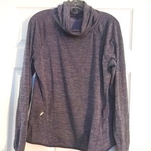 Fun Grey/Lavender Cowl Neck Sweatshirt